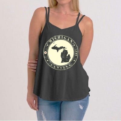 Michigan Lansing Retro Women's Strappy Tank