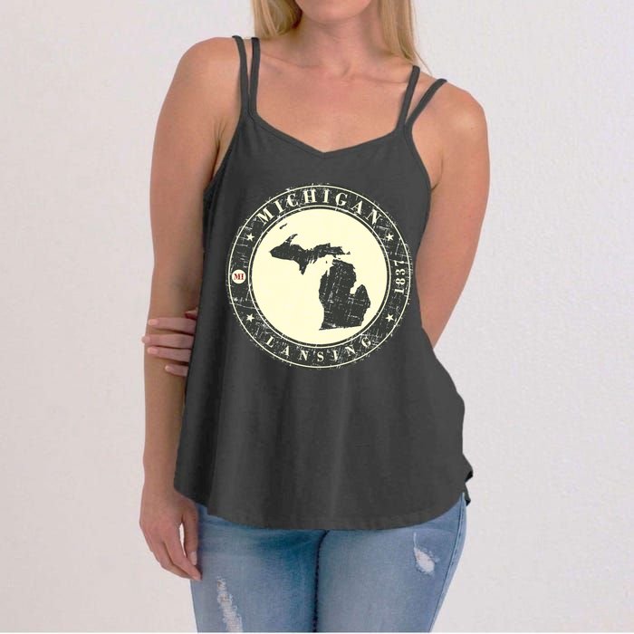 Michigan Lansing Retro Women's Strappy Tank