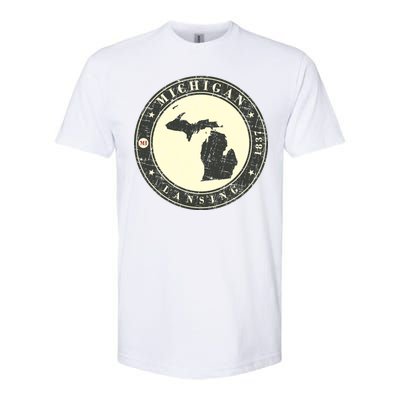 Michigan Lansing Retro Softstyle CVC T-Shirt