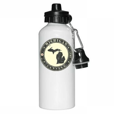 Michigan Lansing Retro Aluminum Water Bottle