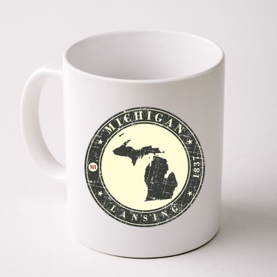 Michigan Lansing Retro Coffee Mug