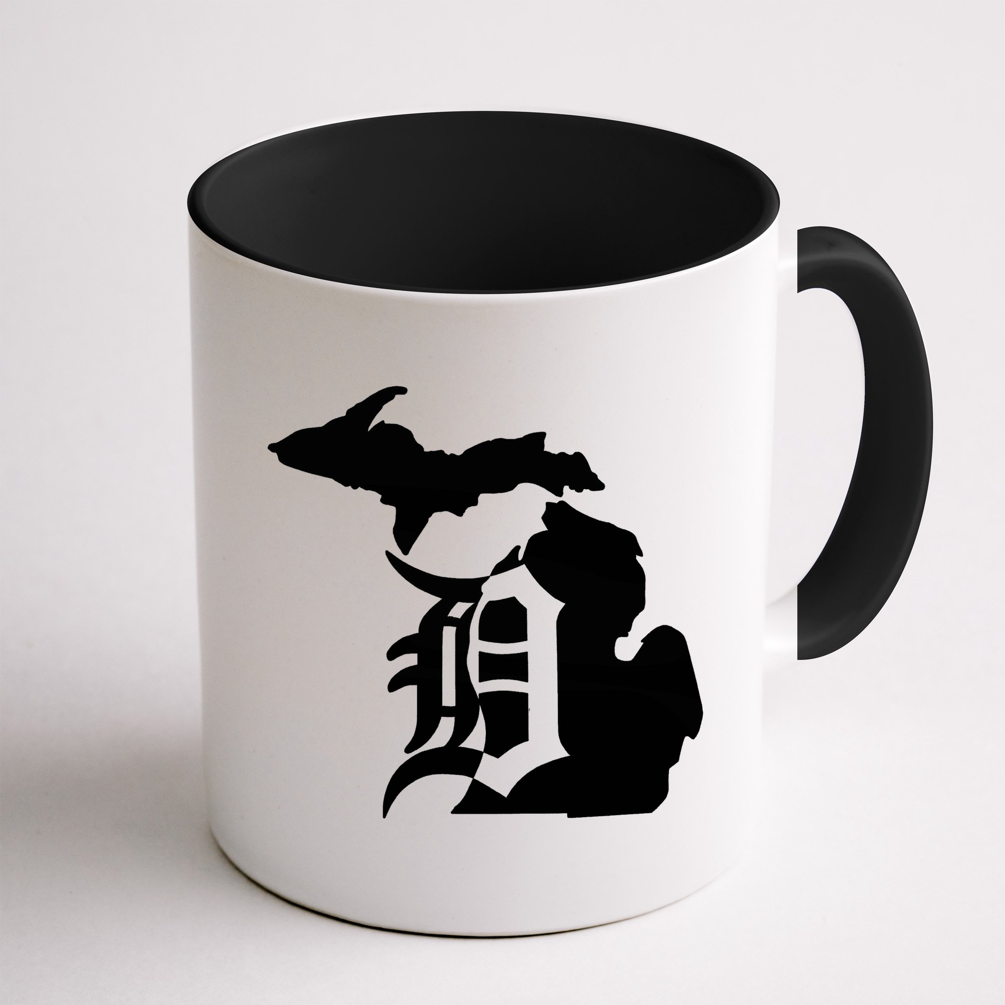 Michigan Mitten Old English D Detroit Mug