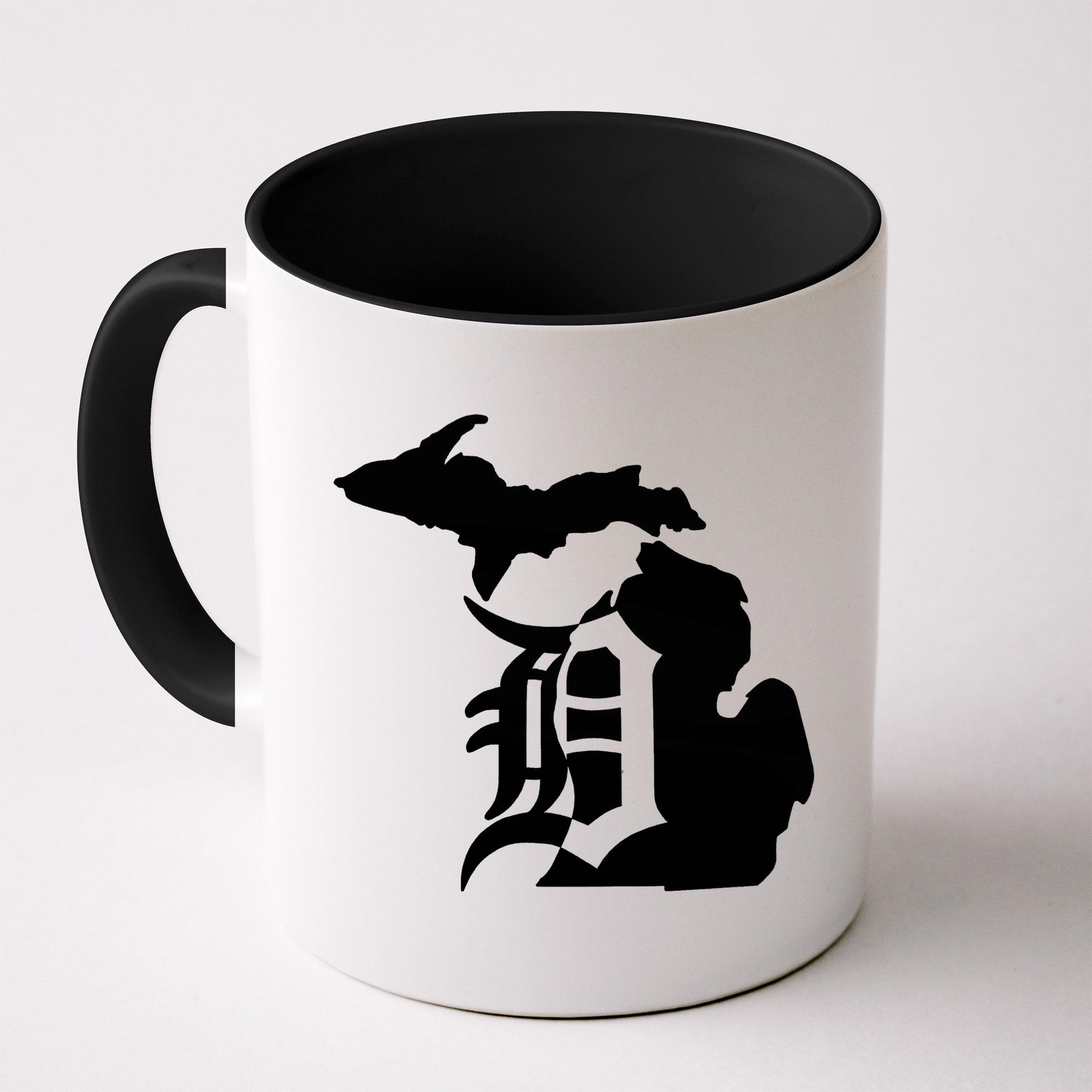 Michigan Mitten Old English D Detroit Mug
