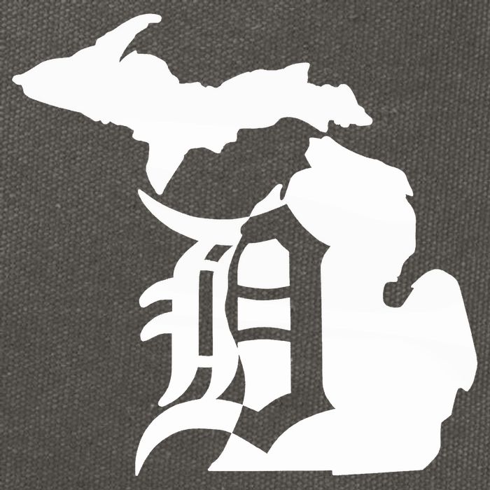 Michigan Mitten Old English D Detroit Cotton Canvas Backpack