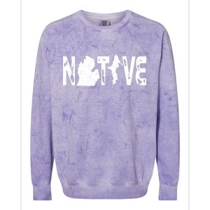 Michigan Native Colorblast Crewneck Sweatshirt