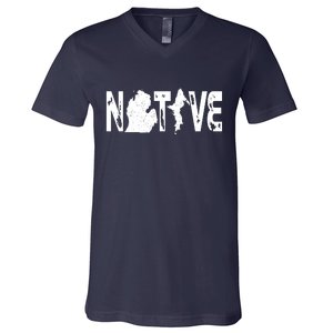 Michigan Native V-Neck T-Shirt