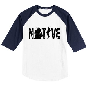 Michigan Native Baseball Sleeve Shirt