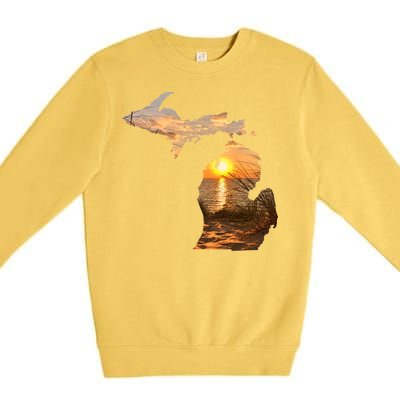 Michigan Sunset Lake Premium Crewneck Sweatshirt