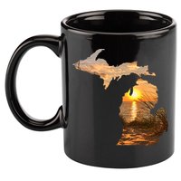 Michigan Sunset Lake 11oz C Handle Ceramic Mug