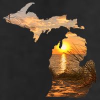 Michigan Sunset Lake 11oz C Handle Ceramic Mug