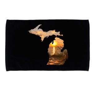 Michigan Sunset Lake Microfiber Hand Towel