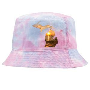 Michigan Sunset Lake Tie-Dyed Bucket Hat