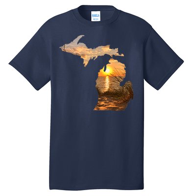 Michigan Sunset Lake Tall T-Shirt