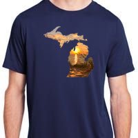 Michigan Sunset Lake Adult ChromaSoft Performance T-Shirt