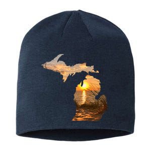 Michigan Sunset Lake Sustainable Beanie