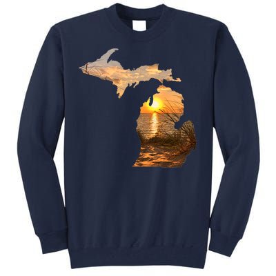 Michigan Sunset Lake Tall Sweatshirt