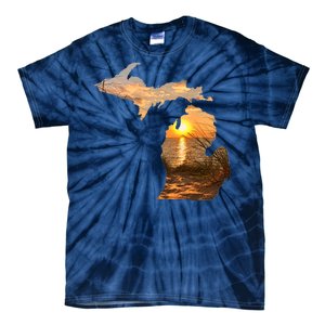 Michigan Sunset Lake Tie-Dye T-Shirt