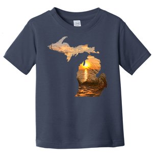 Michigan Sunset Lake Toddler T-Shirt