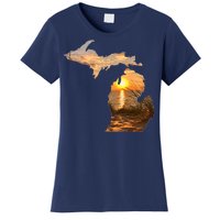 Michigan Sunset Lake Women's T-Shirt