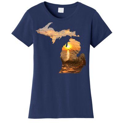 Michigan Sunset Lake Women's T-Shirt