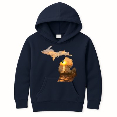 Michigan Sunset Lake Kids Hoodie