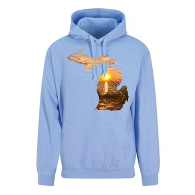 Michigan Sunset Lake Unisex Surf Hoodie