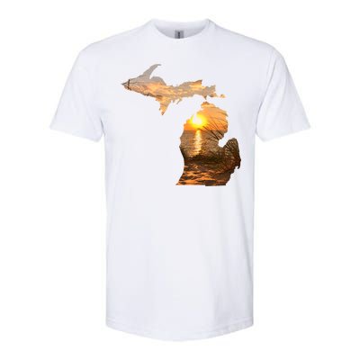 Michigan Sunset Lake Softstyle CVC T-Shirt