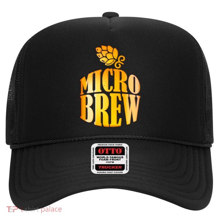 Micro Brew Matching Design High Crown Mesh Back Trucker Hat