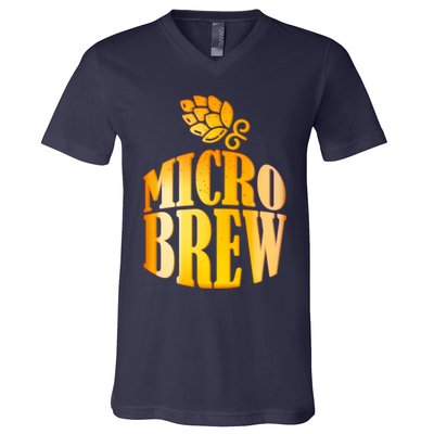 Micro Brew Matching Design V-Neck T-Shirt