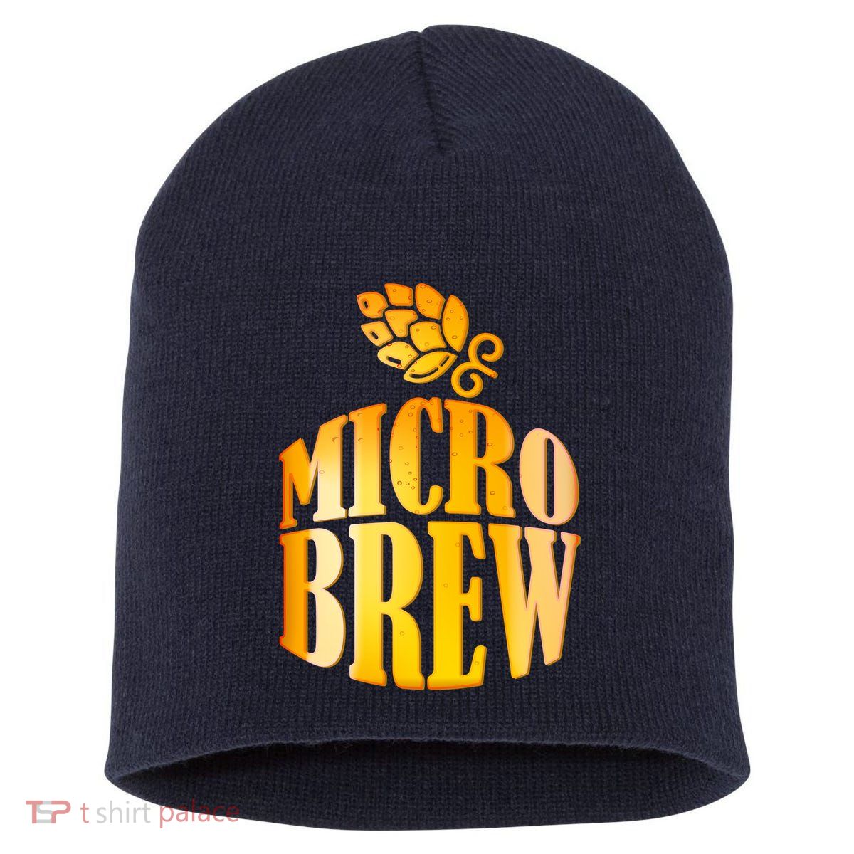 Micro Brew Matching Design Short Acrylic Beanie