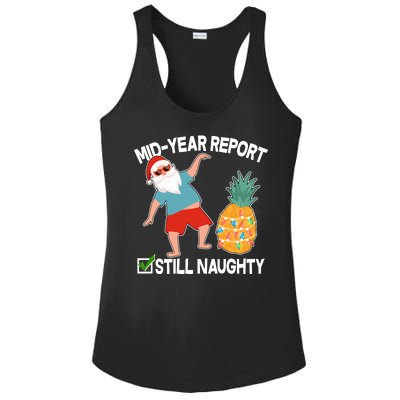 Mid Year Report Still Naughty Christmas In July Vacation Santa Ladies PosiCharge Competitor Racerback Tank