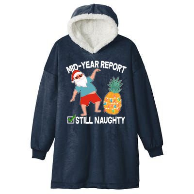 Mid Year Report Still Naughty Christmas In July Vacation Santa Hooded Wearable Blanket