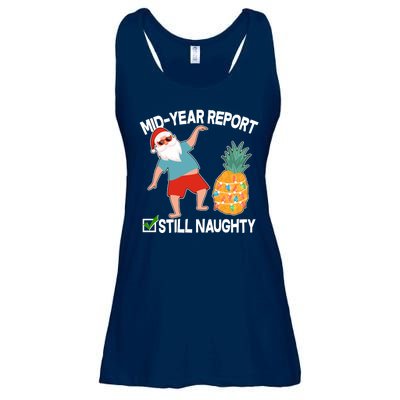 Mid Year Report Still Naughty Christmas In July Vacation Santa Ladies Essential Flowy Tank