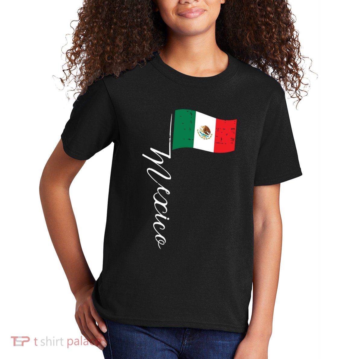 Mexican Independence Day Mexico Flag Vintage Kids T-Shirt