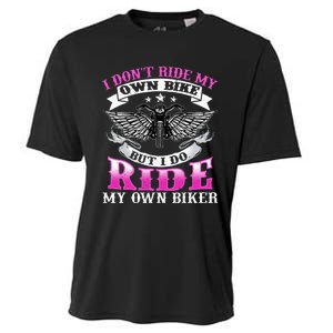 Motorcycle I DonT Ride My Own Bike Girlfriend Wife Biker Cooling Performance Crew T-Shirt