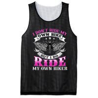 Motorcycle I DonT Ride My Own Bike Girlfriend Wife Biker Mesh Reversible Basketball Jersey Tank