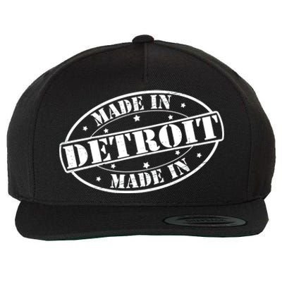 Made In Detroit Wool Snapback Cap