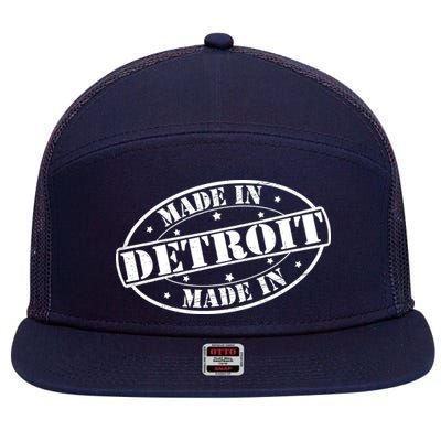 Made In Detroit 7 Panel Mesh Trucker Snapback Hat