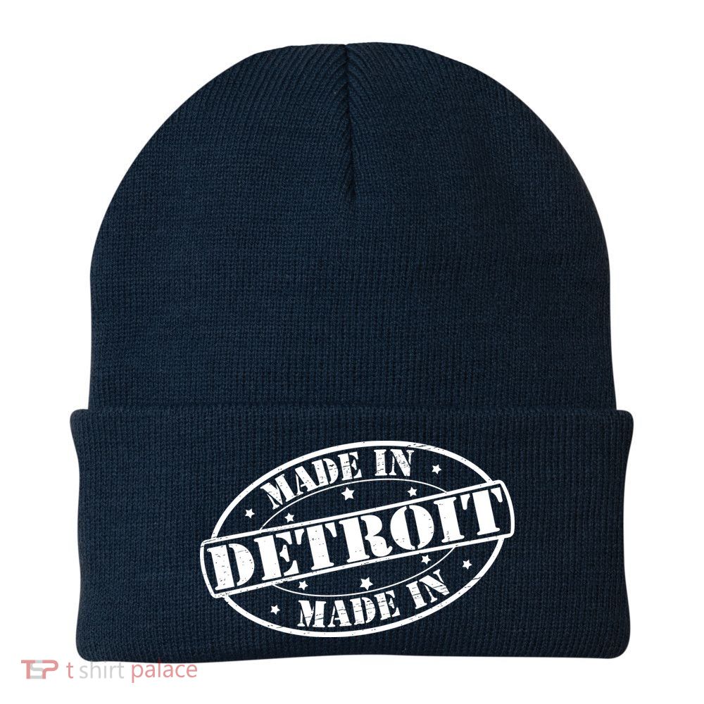 Made In Detroit Knit Cap Winter Beanie