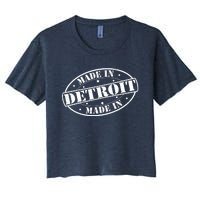 Made In Detroit Women's Crop Top Tee