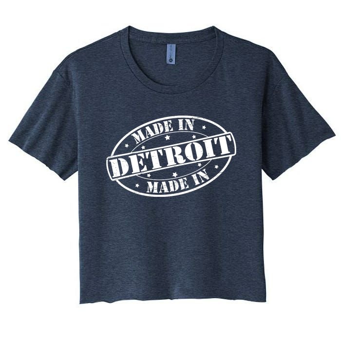 Made In Detroit Women's Crop Top Tee