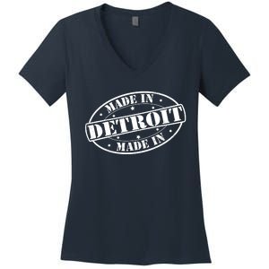 Made In Detroit Women's V-Neck T-Shirt