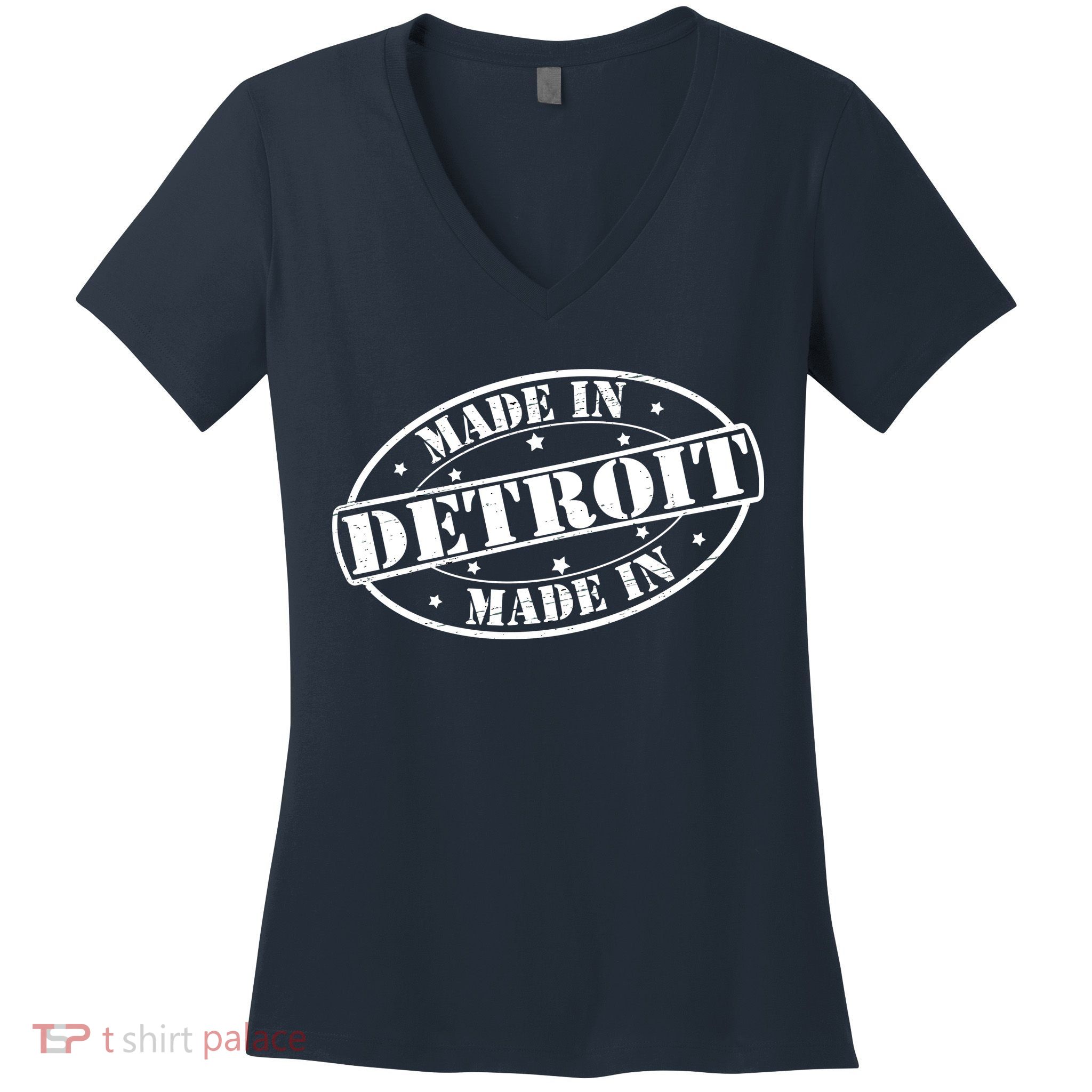 Made In Detroit Women's V-Neck T-Shirt