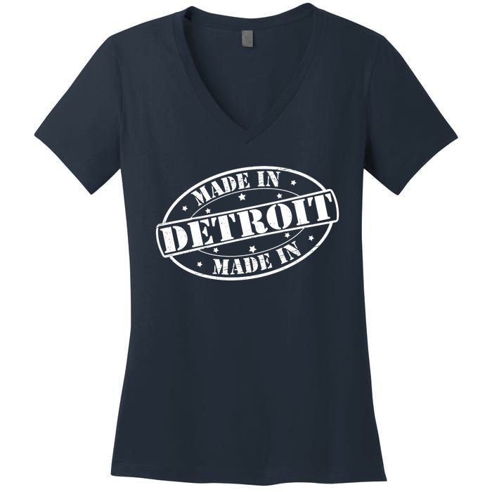 Made In Detroit Women's V-Neck T-Shirt