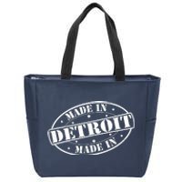 Made In Detroit Zip Tote Bag