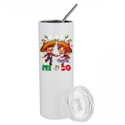 Mexican Independence Day Viva Mexico Stainless Steel Tumbler