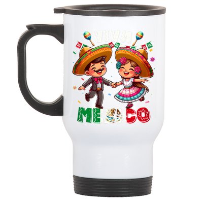 Mexican Independence Day Viva Mexico Stainless Steel Travel Mug