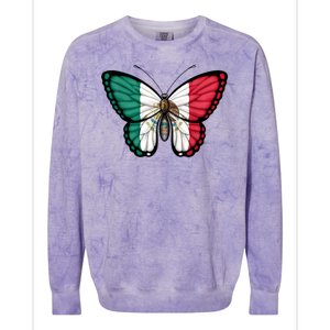 Mexican Independence Day Butterfly Colorblast Crewneck Sweatshirt