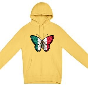 Mexican Independence Day Butterfly Premium Pullover Hoodie