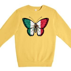 Mexican Independence Day Butterfly Premium Crewneck Sweatshirt